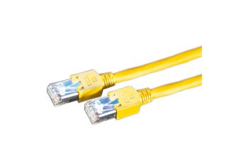 Dätwyler Cables S/UTP Patch cable Cat5e, Yellow, 20m Netzwerkkabel Gelb