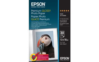 Epson Premium Glossy Photo Paper - 13x18cm - 30 Blätter