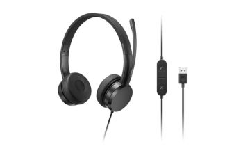 Lenovo 4XD1K18260 Kopfhörer & Headset Kabelgebunden Kopfband Musik/Alltag USB Typ-A Schwarz