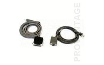 Datalogic RS-232, DB9S, 12', Coiled Serien-Kabel 3,66 m DB-9