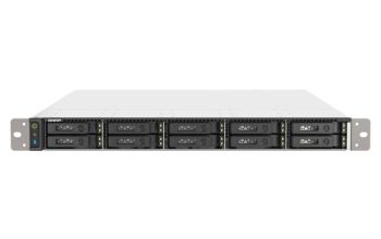 QNAP TS-h1090FU NAS Rack (1U) Ethernet/LAN Schwarz, Grau 7302P
