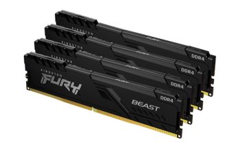 Kingston Technology FURY 32GB 2666MT/s DDR4 CL16 DIMM (4er-Kit) Beast Black