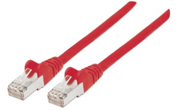 Intellinet Premium Netzwerkkabel, Cat6a, S/FTP, 100% Kupfer, Cat6a-zertifiziert, LS0H, RJ45-Stecker/RJ45-Stecker, 30,0 m, rot