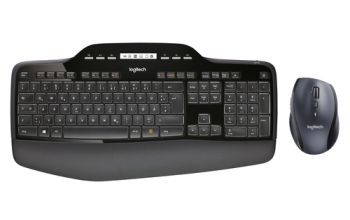 Logitech Wireless Desktop MK710 Tastatur Maus enthalten RF Wireless QWERTZ Schweiz Schwarz