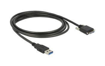 DeLOCK 83599 USB Kabel 3 m USB 3.2 Gen 1 (3.1 Gen 1) USB A Micro-USB B Schwarz
