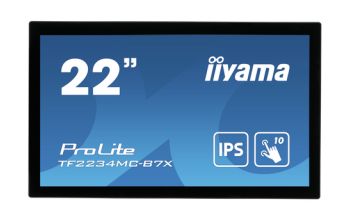 iiyama ProLite TF2234MC-B7X Computerbildschirm 54,6 cm (21.5") 1920 x 1080 Pixel Full HD LED Touchscreen Multi-Nutzer Schwarz