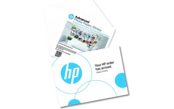 HP Advanced Photo Paper, Glossy, 65 lb, 5 x 5 in. (127 x 127 mm), 20 sheets