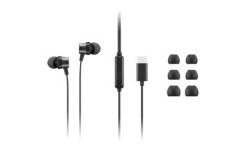 Lenovo 4XD1J77351 Kopfhörer & Headset Kabelgebunden im Ohr Büro/Callcenter USB Typ-C Schwarz