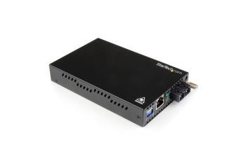 StarTech.com 1000 Mbit/s Gigabit Ethernet LWL / Glasfaser SC Medienkonverter 40 km