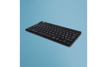 R-Go Tools Ergonomische Tastatur R-Go Compact Break, kompakte Tastatur mit Pausensoftware, QWERTZ (CH), Bluetooth, Schwarz