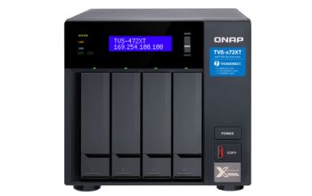 QNAP TVS-472XT NAS Tower Intel® Pentium® 4 GB DDR4 QNAP QTS Schwarz