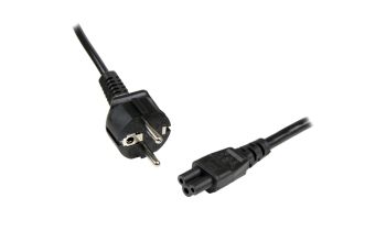 StarTech.com 2 m Laptop Ladekabel, EU Schuko auf C5, 2,5A 250V, 18AWG, Notebook / Laptop Ersatzstromkabel, Laptop Netzteil Stromkabel, Kleeblatt/Mickey Mouse Netzkabel