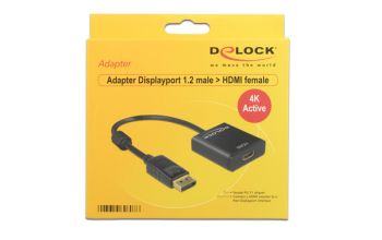 DeLOCK 62607 Videokabel-Adapter 0,2 m DisplayPort HDMI Typ A (Standard) Schwarz