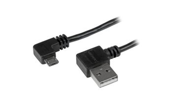StarTech.com Micro USB Kabel mit rechts gewinkelten Anschlüssen - Stecker/Stecker - 1m