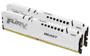 Kingston Technology FURY Beast 32GB 6000MT/s DDR5 CL36 DIMM (2er-Kit) White EXPO