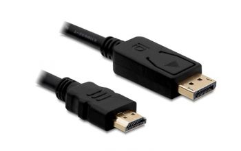 DeLOCK Displayport/HDMI, 1m Schwarz