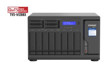 QNAP TVS-h1288X NAS Tower Ethernet/LAN Schwarz W-1250