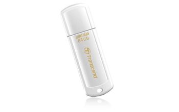 Transcend JetFlash 730 64GB USB 3.0 USB-Stick USB Typ-A 3.2 Gen 1 (3.1 Gen 1) Weiß