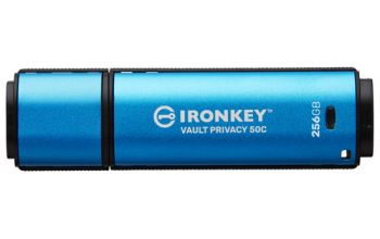 Kingston Technology IronKey 256GB USB-C Vault Privacy 50C AES-256 verschlüsselter, FIPS 197