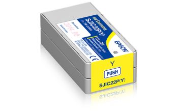 Epson SJIC22P(Y): Ink cartridge for ColorWorks C3500 (yellow)