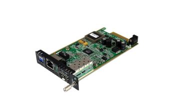 StarTech.com Gigabit Ethernet LWL / Glasfaser Medienkonverter Kartenmodul mit SFP Steckplatz