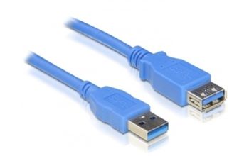 DeLOCK USB 3.0-A M/F - 1m USB Kabel USB A Blau