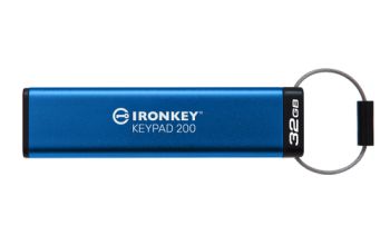 Kingston Technology IronKey 32GB Keypad 200, FIPS 140-3 Lvl 3 (ausstehend) AES-256 Verschlüsselung