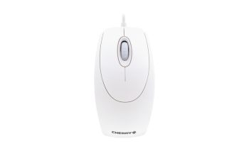CHERRY WHEELMOUSE OPTICAL Kabelgebundene Maus, Weiß Grau, PS2/USB