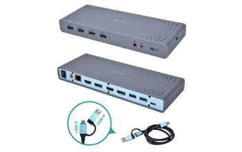 i-tec USB 3.0 / USB-C / Thunderbolt 3 Dual Display Docking Station