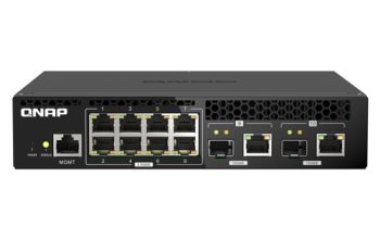 QNAP QSW-M2108R-2C Netzwerk-Switch Managed L2 2.5G Ethernet (100/1000/2500) Power over Ethernet (PoE) Schwarz