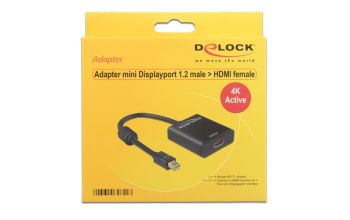 DeLOCK 62611 Videokabel-Adapter 0,2 m Mini DisplayPort HDMI Typ A (Standard) Schwarz