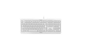 CHERRY KC 1000, Kabelgebundene Tastatur, Weiß Grau, USB (QWERTZ - DE)