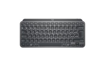Logitech MX Keys Mini Tastatur RF Wireless + Bluetooth QWERTY Spanisch Graphit