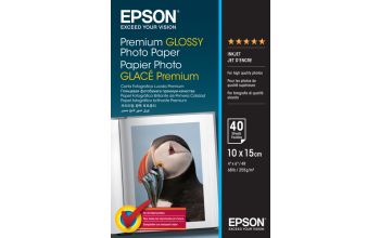 Epson Premium Glossy Photo Paper - 10x15cm - 40 Blätter