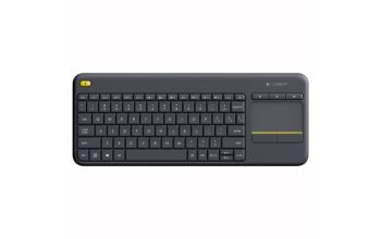 Logitech K400 Plus Tv Tastatur RF Wireless QWERTY Spanisch Schwarz