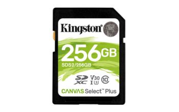 Kingston Technology 256GB SDXC Canvas Select Plus 100R C10 UHS-I U3 V30