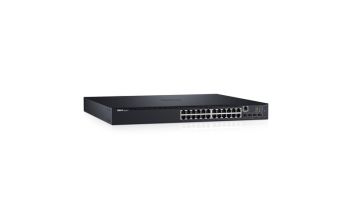 DELL N1524P Managed L3 Gigabit Ethernet (10/100/1000) Power over Ethernet (PoE) 1U Schwarz