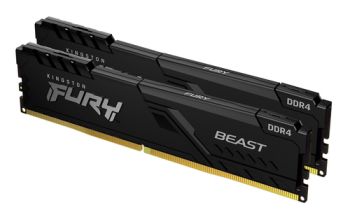 Kingston Technology FURY 32GB 2666MT/s DDR4 CL16 DIMM (2er-Kit) Beast Black
