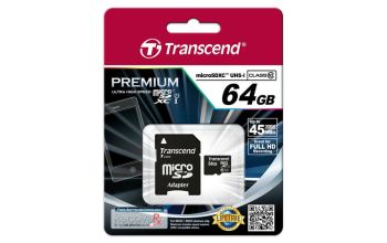 Transcend TS64GUSDU1 Speicherkarte 64 GB MicroSDXC MLC Klasse 10