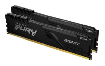 Kingston Technology FURY 32GB 2666MT/s DDR4 CL16 DIMM (2er-Kit) 1Gx8 Beast Black