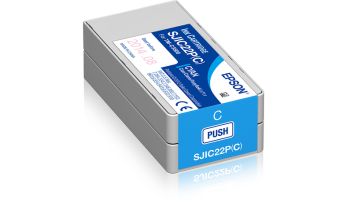 Epson SJIC22P(C): Ink cartridge for ColorWorks C3500 (Cyan)
