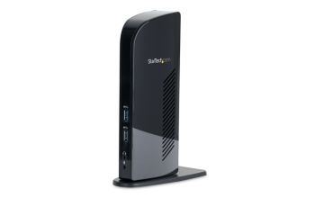 StarTech.com Dual Monitor USB 3.0 Laptop Docking Station mit HDMI & DVI/VGA, 6x USB-A Hub, GbE, Audio, Universal Type-A Dock - Windows/macOS/ChromeOS