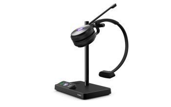 Yealink WH62 Mono UC Kopfhörer Kabellos Kopfband Büro/Callcenter Mikro-USB Ladestation Schwarz