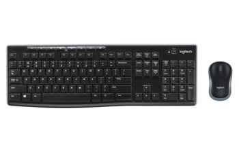 Logitech Wireless Combo MK270 Tastatur Maus enthalten USB AZERTY Französisch Schwarz