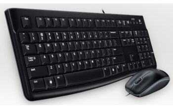 Logitech Desktop MK120 Tastatur Maus enthalten USB QWERTZ Deutsch Schwarz