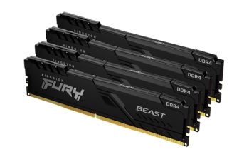 Kingston Technology FURY 64GB 3600MT/s DDR4 CL18 DIMM (4er-Kit) Beast Black