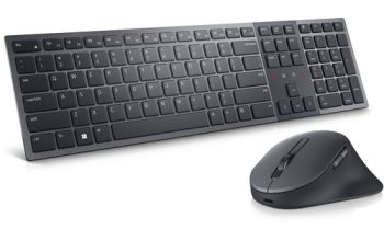 DELL KM900 Tastatur Maus enthalten RF Wireless + Bluetooth QWERTZ Deutsch Graphit