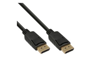 InLine DisplayPort Kabel, schwarz, vergoldete Kontakte, 10m