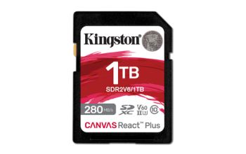 Kingston Technology 1TB Canvas React Plus SDXC UHS-II 280R/150W U3 V60 for Full HD/4K