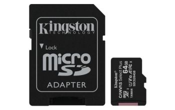 Kingston Technology 64GB micSDXC Canvas Select Plus 100R A1 C10 Dreierpack + Einzel-Adapter
